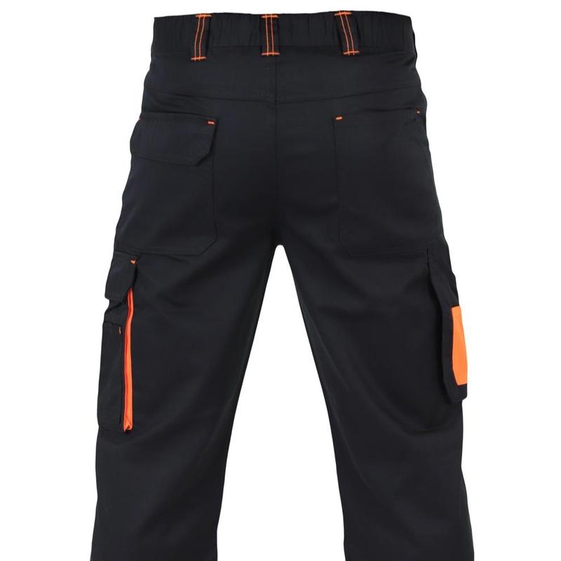 Mens Elasticated Waist Cargo Combat Work Trousers With Knee Pads Pockets Pro Builder Heavy Duty Multi Pocket Work Pants Menswear Work Trousers 4