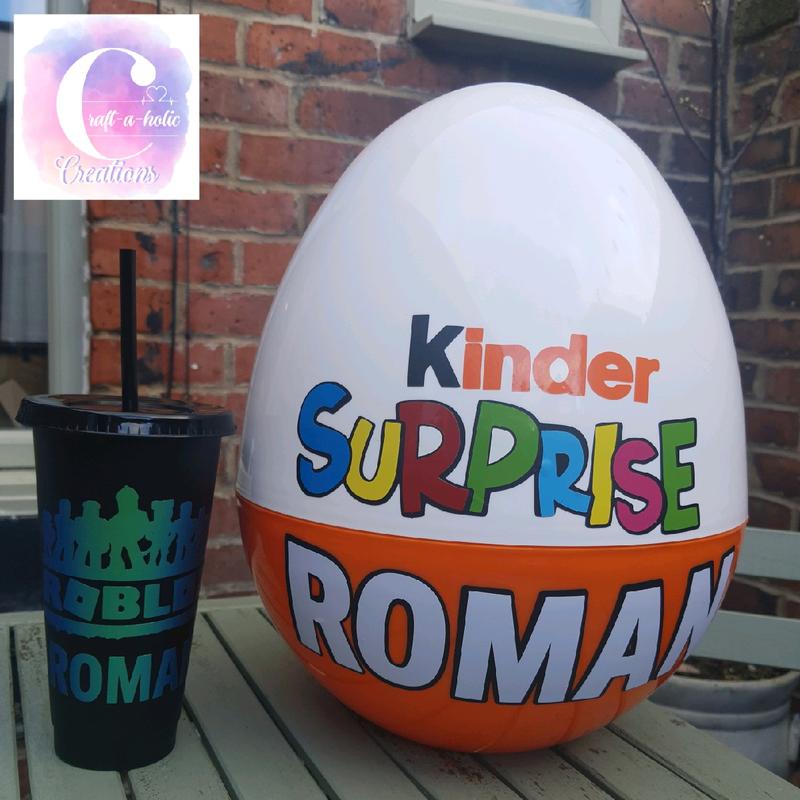 24oz Cold Cup with Roblox design, 20+ colours, handmade, gift, kids, bpa free, personalised, drinkware, Children, travel, home, gaming 3