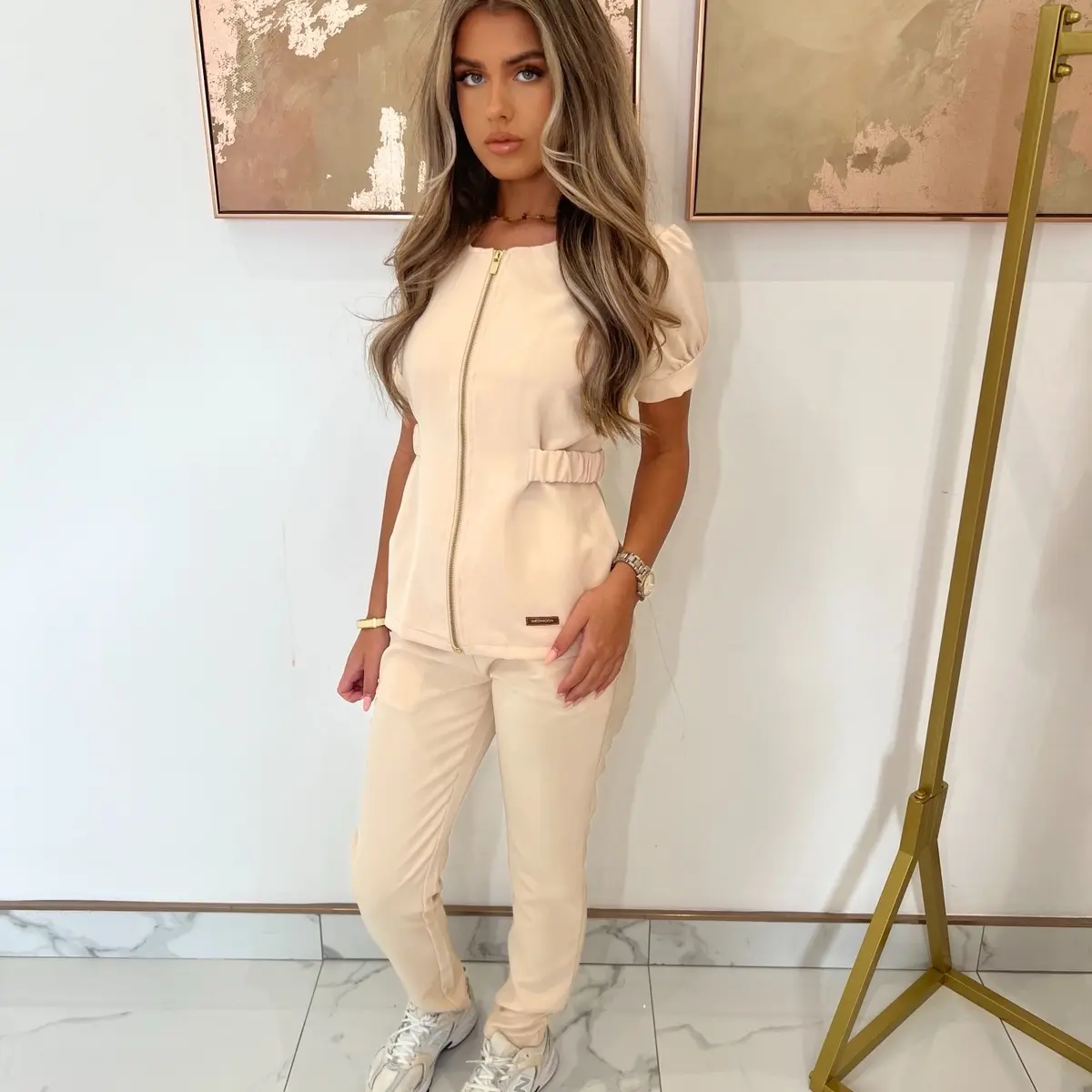 Ophelia Salonwear Set - Nude, Pink, Black Clothing Uniforms Womenswear Workwear scrubs