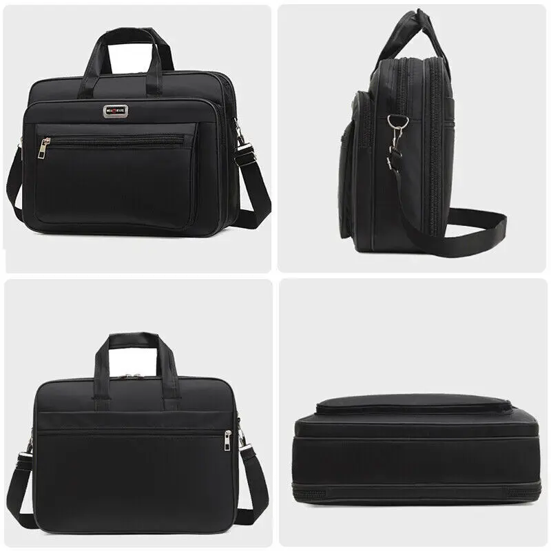 Laptop Bag 17 Inch Laptop Briefcase Laptop Messenger Bag Water Repellent Computer Case Laptop Shoulder Bag Durable Tablet Sleeve  for Business/College/Women/Men-Black cosmetic  bag cosmetic  bag 4