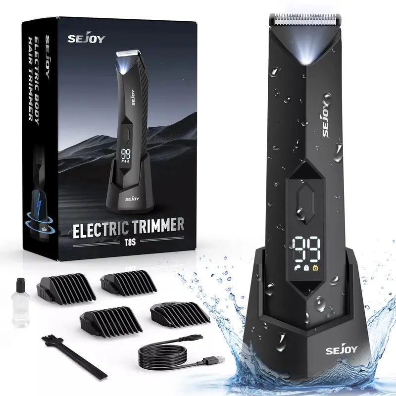 Manscaping Electric Pubic Hair Trimmer Groin Ball Body Shaver Waterproof 0