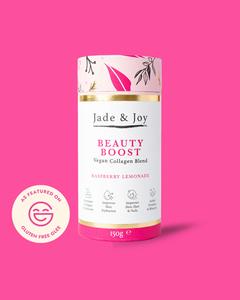 Jade & Joy - Collagen Powder Beauty Boost, 2500mg Vegan Collagen, Low Sugar, Low Calories, Dairy Free and Gluten Free, Vitamins & Minerals, Plant Collagen, Hair Health, Skin Health, Nail Health Healthcare Colagen