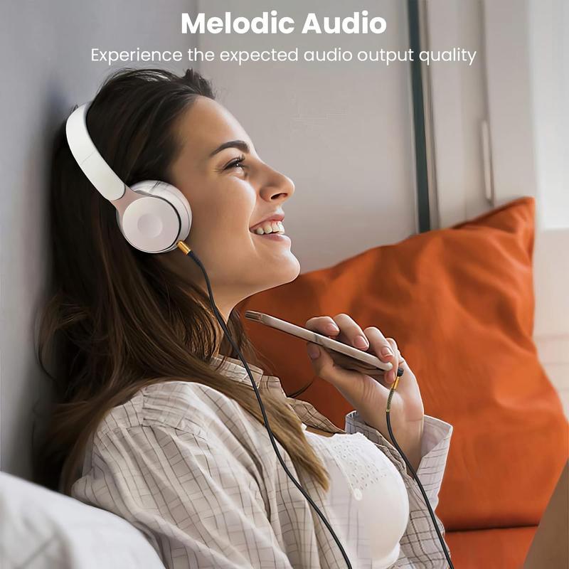 ULTRICS AUX Cable, 3.5mm Right Angle Gold Plated Jack Audio Cable, Male to Male Auxiliary Cord Home Car Stereo Lead Compatible with Headphone MP3 Speaker iPhone iPad Smartphone Tablet PC Laptop 6