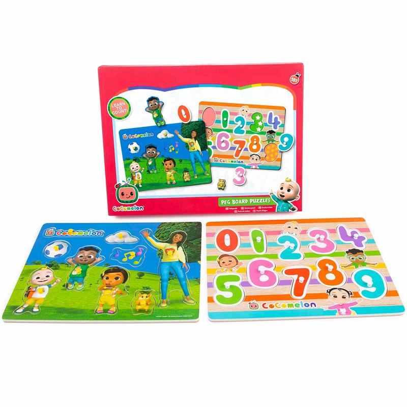 CoComelon Peg Board Puzzles | Cocomelon Wooden Puzzles 2