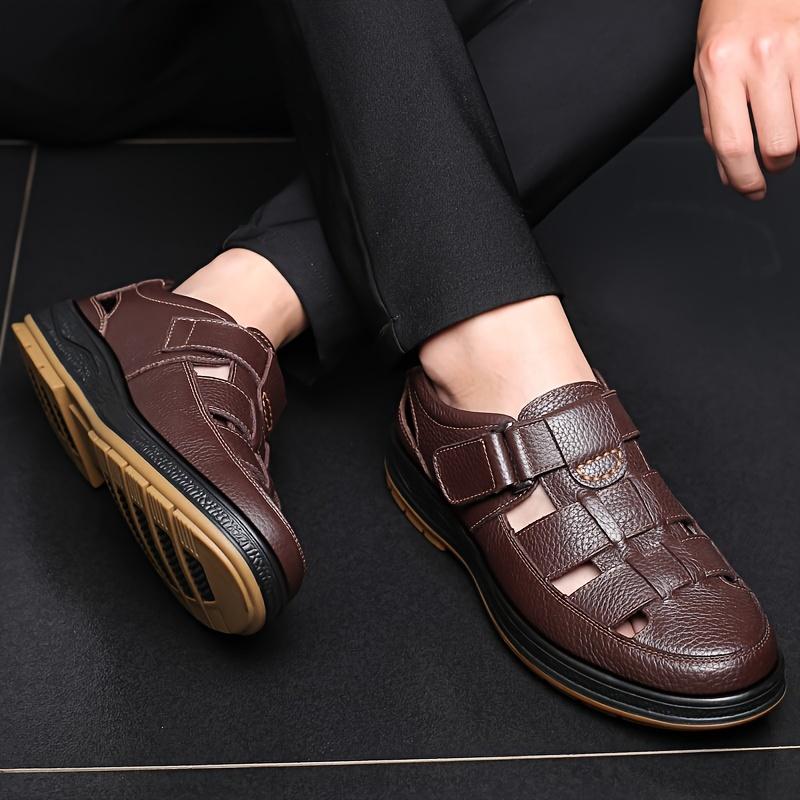 Product Introduction of [Premium Leisure Footwear] Breathable Men's Premium Leisure Footwear - Non-Slip Comfortable Sole for Driving, Walking, Business & Daily Use - Elegant Brown 2