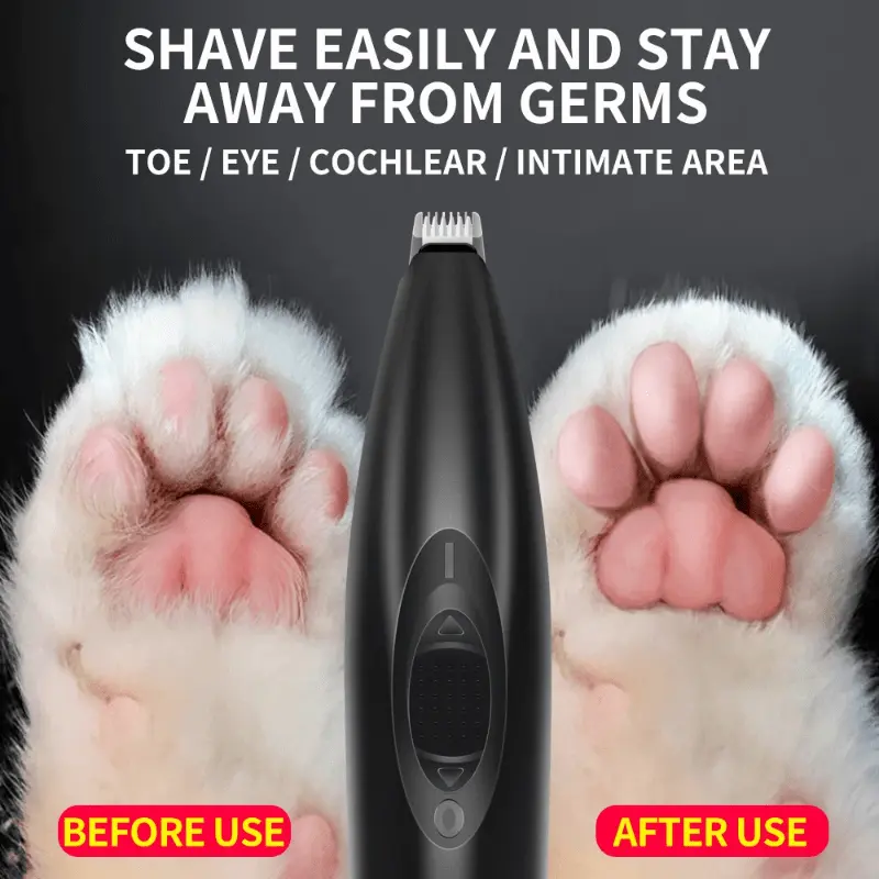 1pc Professional Pet Hair Trimmer And Nail Grooming Tool For Cats And Dogs - Quiet And Safe Clippers For Precise Cuts And Comfortable Grooming 0