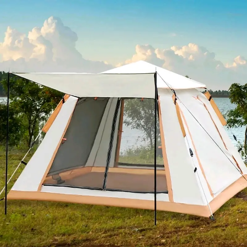 Waterproof Family Camping Tent - Full Automatic Instant Pop Up, 4 People Capacity, Great Quality, Easy to Install and Fold, Suitable for Kids tents inflatable 0