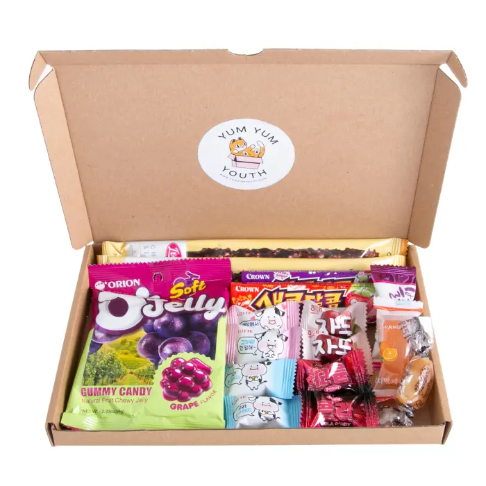 Korean Sweets and Snack Letterbox - Asian Selection Food Hamper - Gift for Kpop Fans