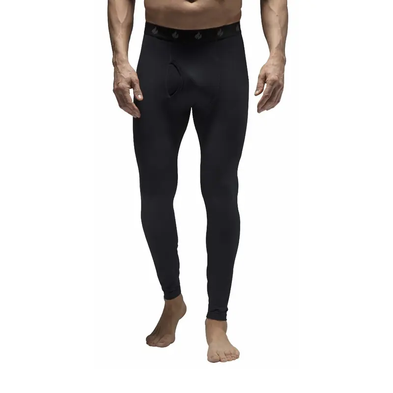 Mens Fleece Lined Base Layer Thermal Long John Bottoms 0