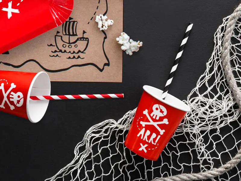 Paper Straws for Festive Party Decorations - Ornaments Disposable Pack 2