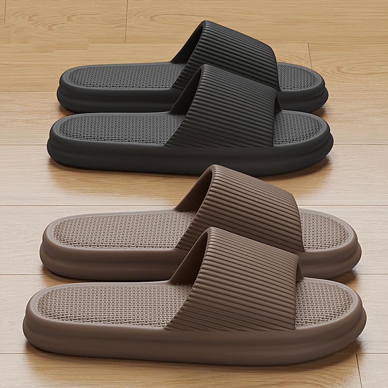Product Introduction of Comfortable Soft Soled Slippers, Non-slip Couple Indoor Home Shower Sandals for Men and Women, Easy to Clean Flip Flops 1
