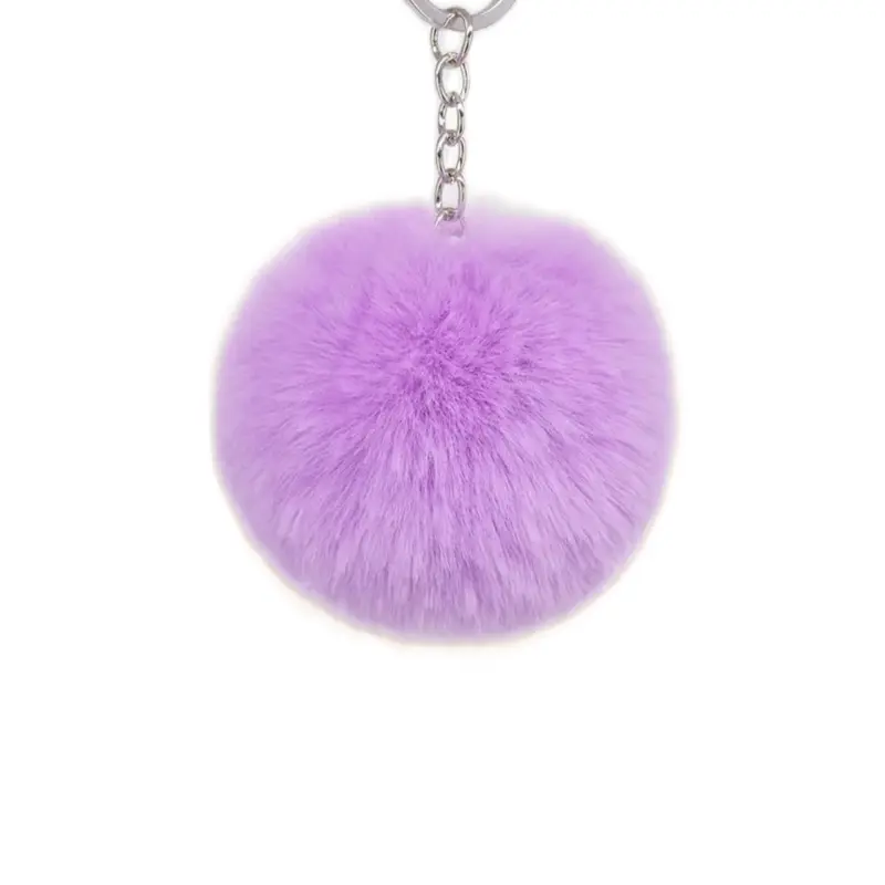 Furry Pom Pom Keychain Accessory - Stylish and Fun Keychain for Your Keys or Bag 5