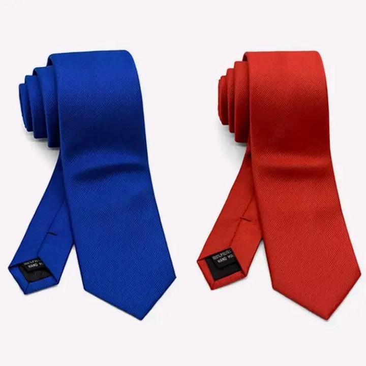 Men's Tie Plain Ties Satin Solid Color Slim Skinny Smart Party Wedding Thin Neck 3