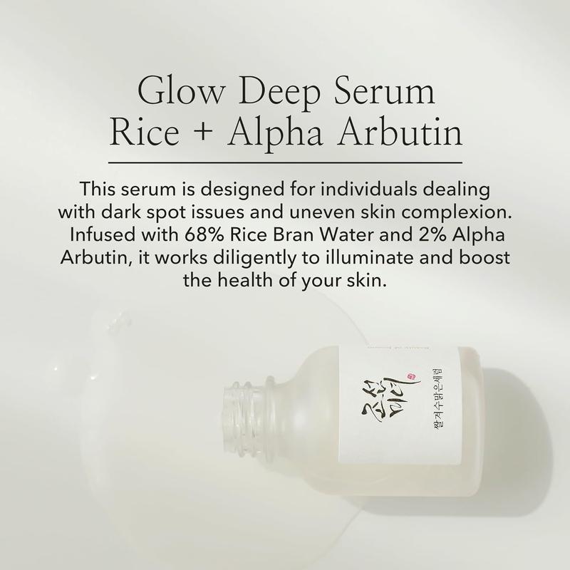 Product Introduction of Beauty of Joseon Glow Deep Serum | Skin Repair Radiance-Boosting Rice & Alpha-Arbutin Formula | Premium Brightening, Hydrating Serum for Glowing Skin, Moisturizing for Even-Toned, Sensitive Skin (30ml) Skincare Propolis, Comfort Moisturizer Hydrate 1