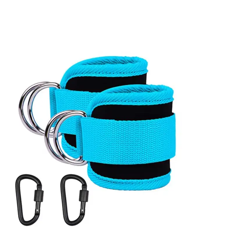 Ankle Straps Resistance Band Set Fitness Yoga Elastic Bands Hip Booty Thigh Squat Gym Leg Strength Ankle Cuff for Cable Machines
