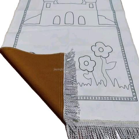 Kids DIY Prayer Mat set includes prayer mat, Fabric colour pencils and a box 9