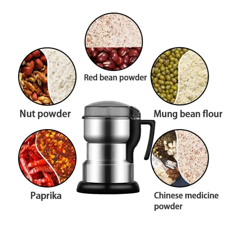 Electric Coffee Grinder Grinding Milling Bean Nut Spice Matte Blender 3