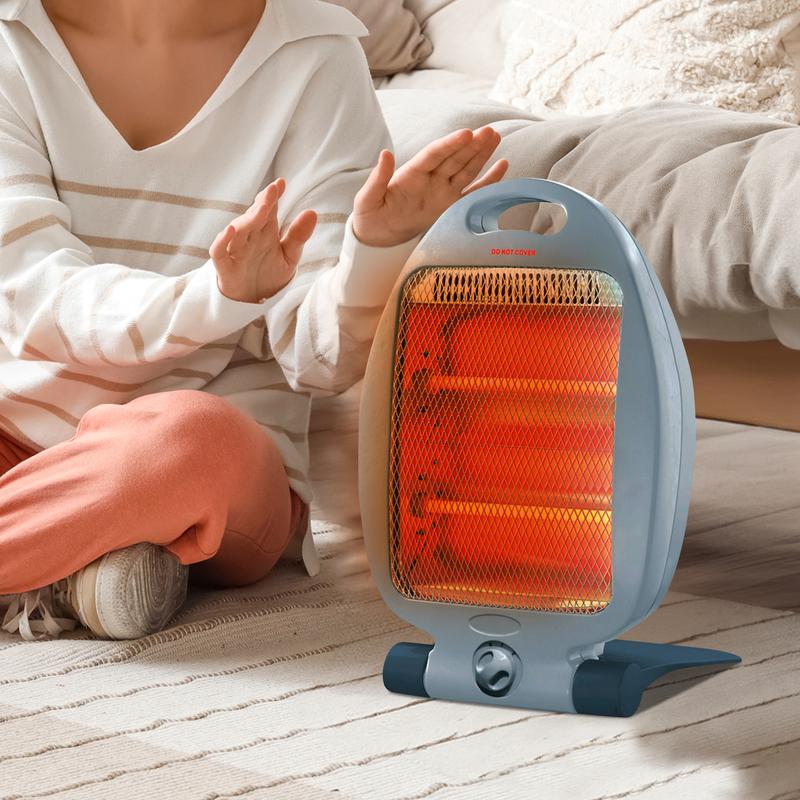 800W Halogen Heater - Instant Heat With Two Settings | Ideal For Winter - Home, Office, Living Room, Caravan, Garages | 2 Bars Quartz - Compact, Silent, Energy Saving Heater, Durable & Long Lasting 0