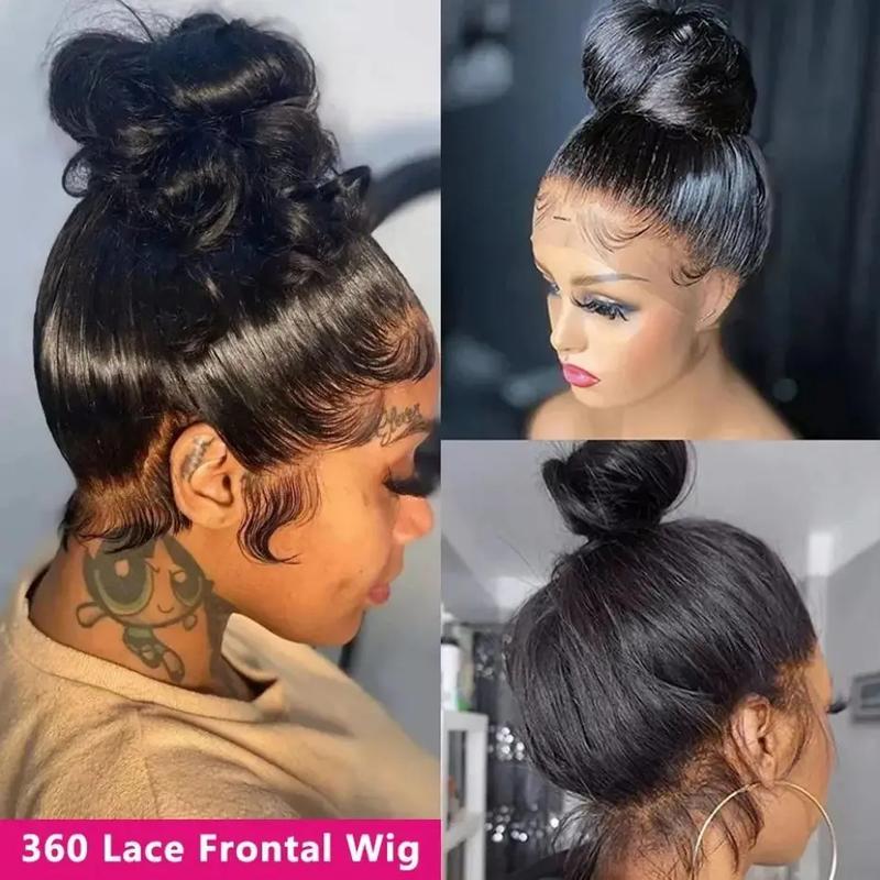 Product Introduction of 30 32 Inch 360 Lace Front Wigs Human Hair Body Wave HD Lace Front Wigs Human Hair Pre Plucked for Women Brazilian Virgin 360 Full Lace Human Hair Wigs Pre Plucked with Baby Hair Natural Color 25