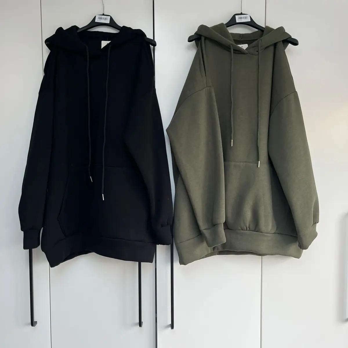 Oversized Cold Shoulder Hoodie Womenswear winter contemporary Comfort Sweaters Comfortable Pockets