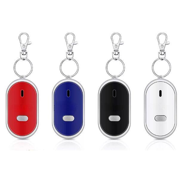 KeyFinder, Keychain Locator for Finding Lost Keys, Smart Key Finder with Anti-Lost Features, Whistle Activation, LED Sound Keychain, Alarm, and Flashing Light Device 2