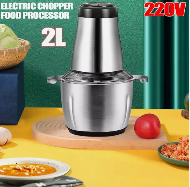 2L Electric Food Processor Multi Blender with 4 Bi-Lever Blades and Adjustable 2 Speeds electric  blender