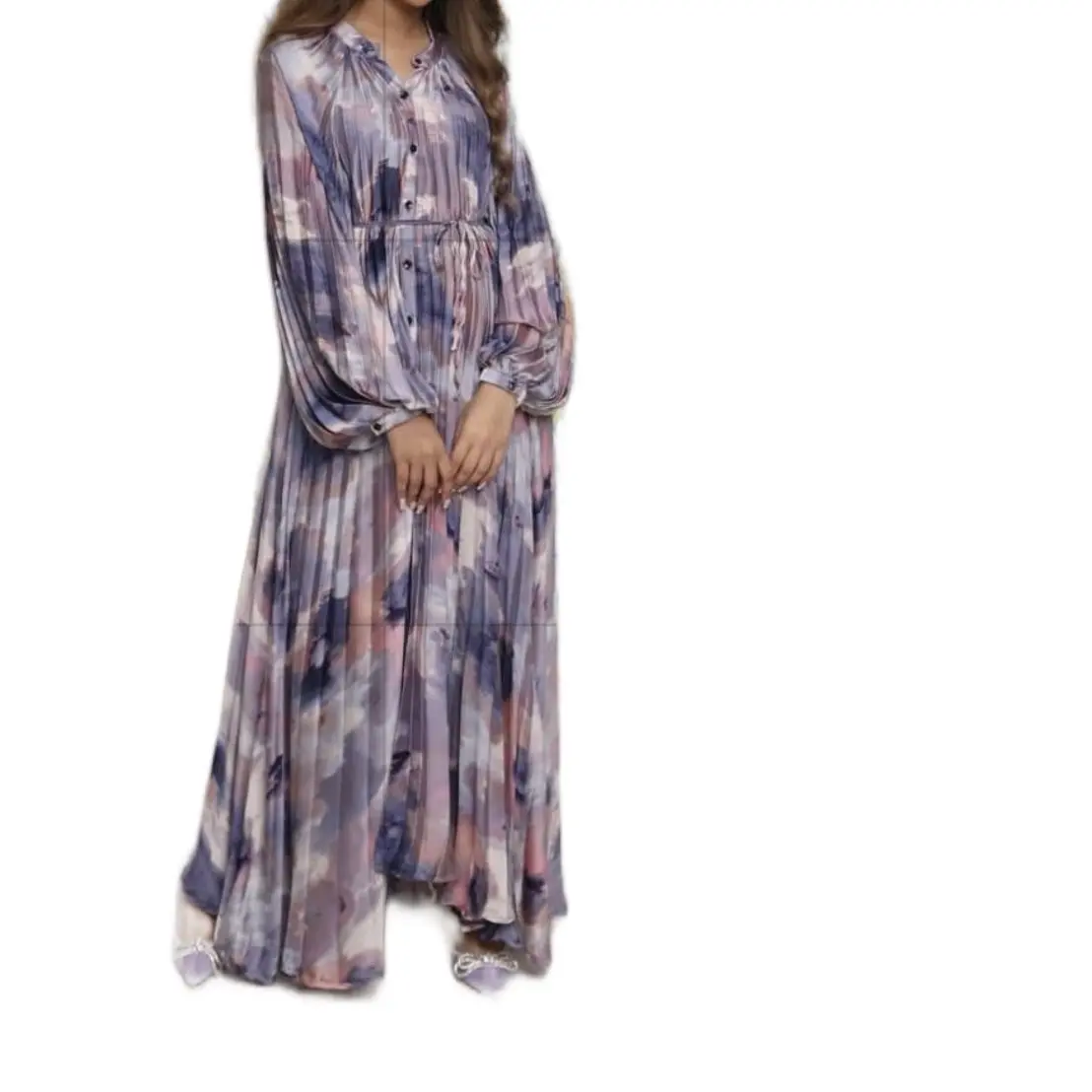 Dusty pink Tie dye dress regular holiday