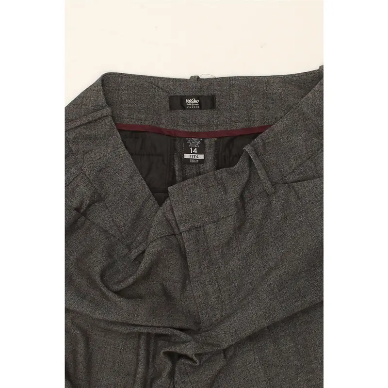 Pre-Owned Vintage MOSSIMO Womens Bootcut Casual Trousers US 14 XL W36 L31  Grey Herringbone 3