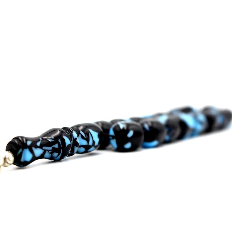 Amber Cylinder Prayer & Meditation Beads 1