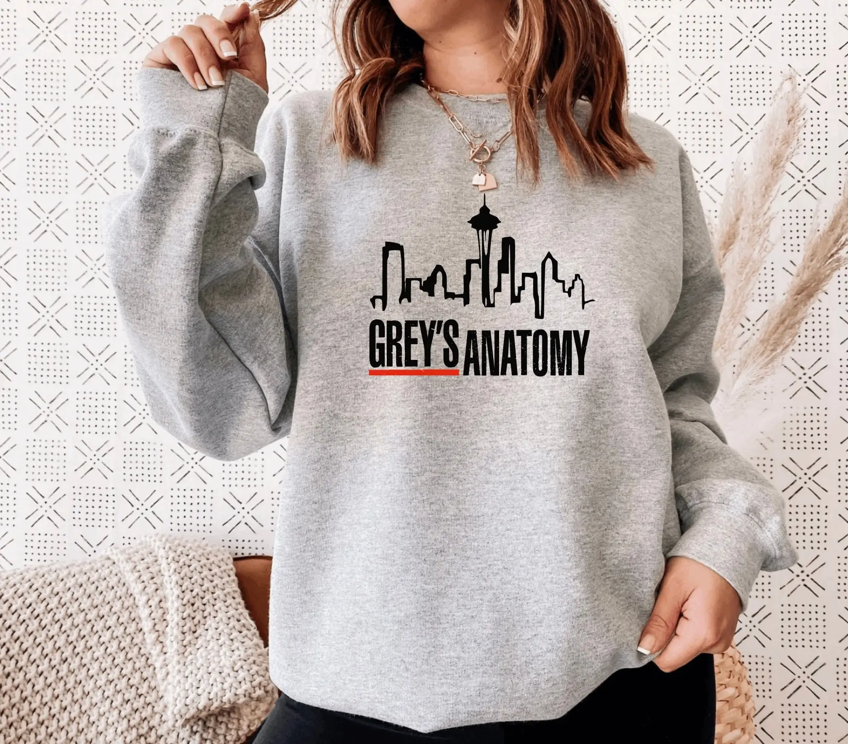 Grays anatomy inspired sweatshirt greys memorial hospital Meredith grey Mcdreamy 3