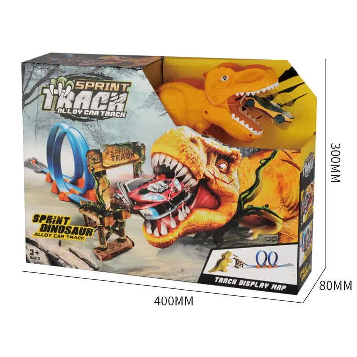 Flexible Dinosaur Track with Stunt Car for Kids | Perfect Gift for Boys and Girls Ages 2-13 1