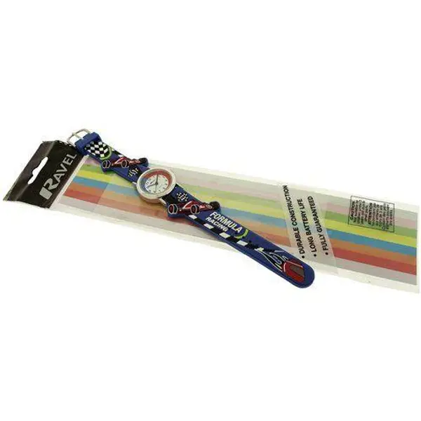 Ravel Kids Racing Car 3D Time Teacher Watch - Fun Learning & Style! 3