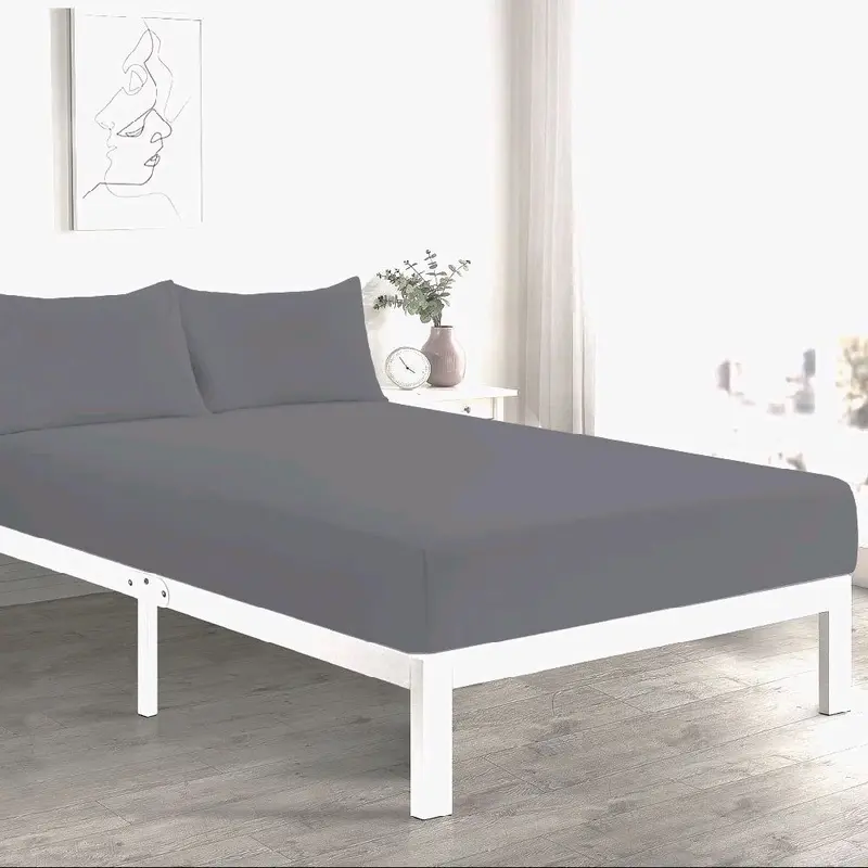 Easy-care Fitted Bedsheets, 50% Cotton-50%Polyester 7