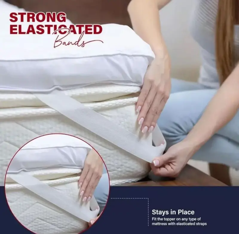 Microfiber Mattress Topper, Hypoallergenic,Firm,Luxury,Comfortable and Affordable, Bed Topper for Back Pain or Side Sleepers. machine wash washable warm flat weave topper sale mattress  love 7