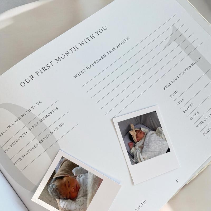 My Baby Book with luxury gift box, Limited Edition Glacier Special Edition, baby memory book, keepsake, baby gift, baby journal, newborn gift, baby shower gift memory book, baby book, Mina Mae, scrapbook 2