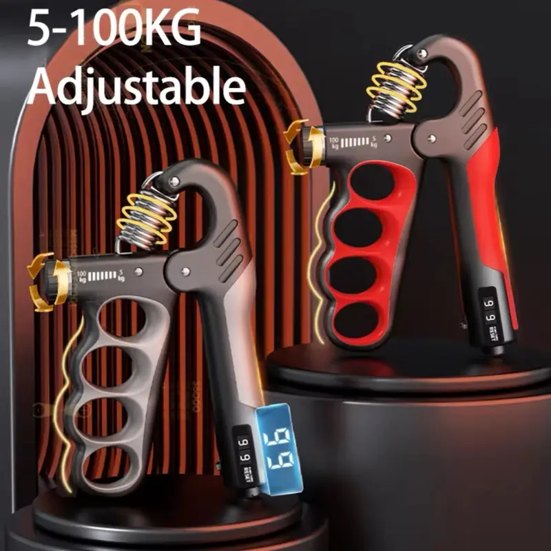 Adjustable Hand Strengthener for Gym and Fitness - 5-100kg Grip Strength Expander for Muscle Recovery 0