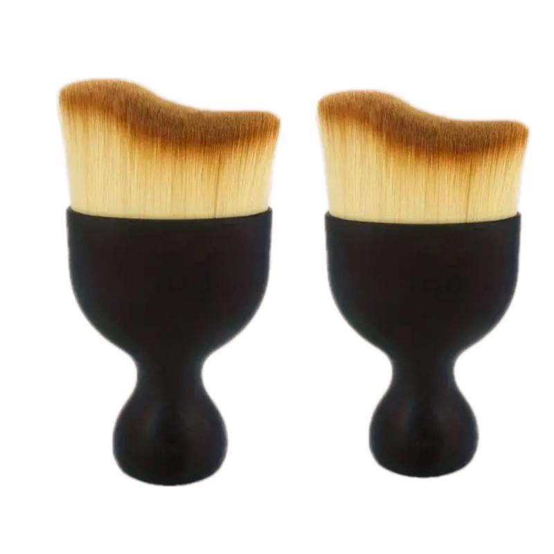 Soft Detailing and Cleaning Brush for Cars, Office, and Home Use - Great for Makeup - Pack Of 2 0
