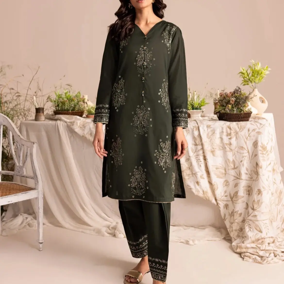 Zale Embroidered Dress for Women - Casual Style - Womenswear
