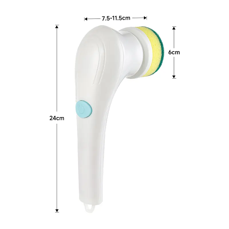 AceHome Waterproof 5-in-1 Electric Handheld Cleaning Brush with USB 4