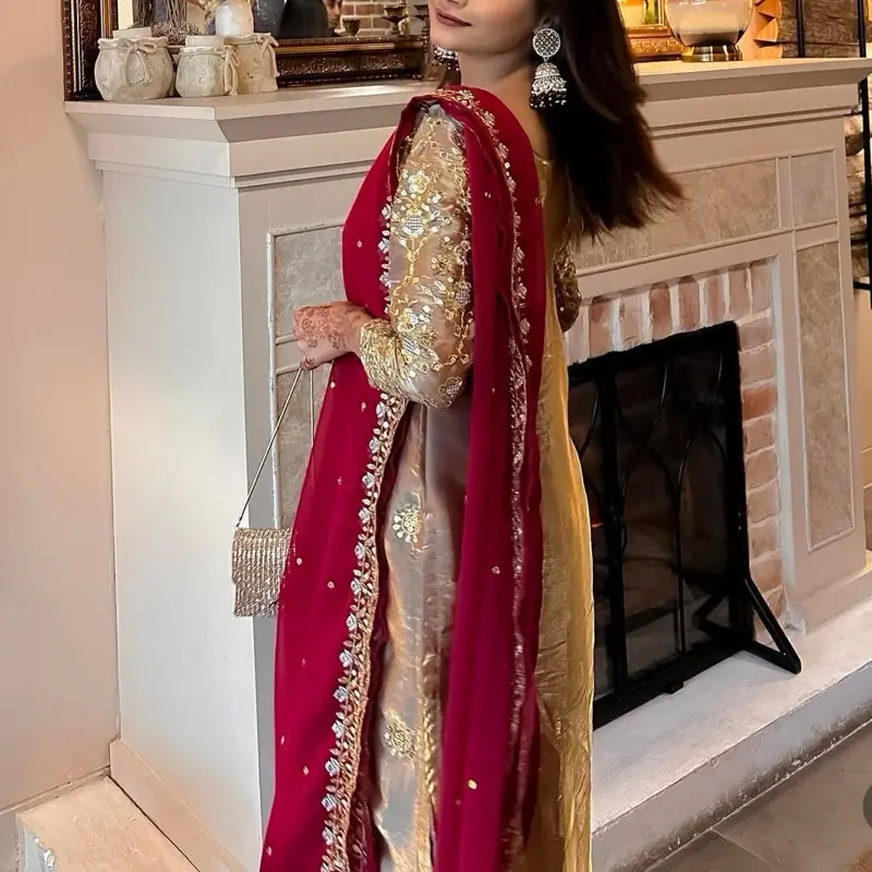 3-Piece Salwar Kameez Readymade Collection | Fancy Kurti with Embroidery, Bottom & Dupatta for Party, Wedding, Eid & Festive Occasions Traditional Womenswear south Asian Comfort Clothing dresses mehndi dress indian pakistaniclothes pakistani Silk suit sti 4