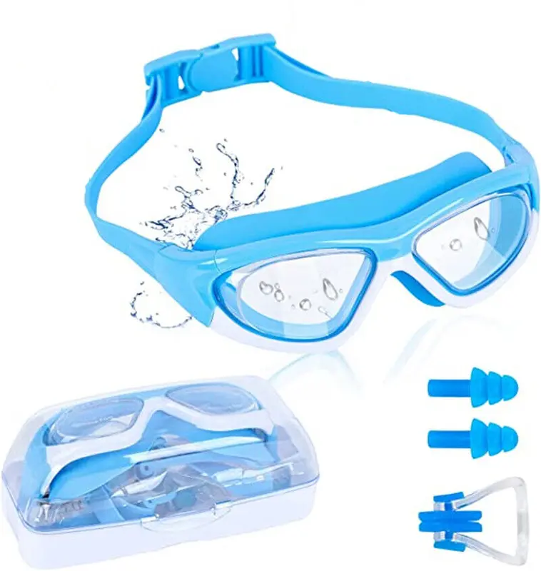 Kids Anti-Fog Swimming Goggles Pool Swim Adjustable Glasses Children Boys Girls 1