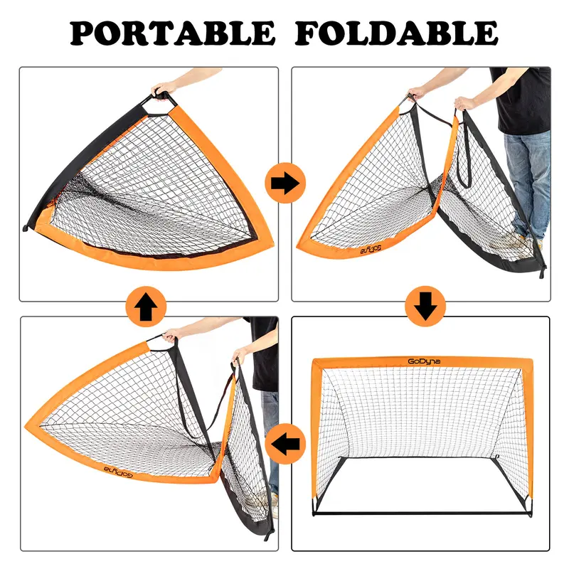 Portable Football Goal with Target Pop Up for Kids Outdoor Training 8
