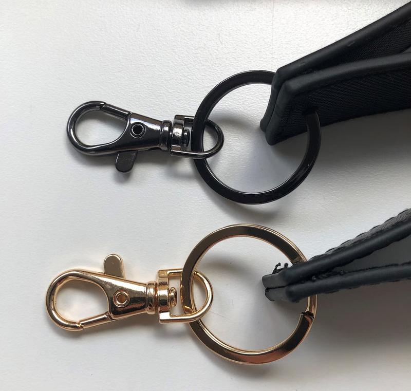 Personalised Wristlet Keyring, monogrammed strap key ring, initials gift, personalized gift, loop car keychain, faux saffiano leather 4