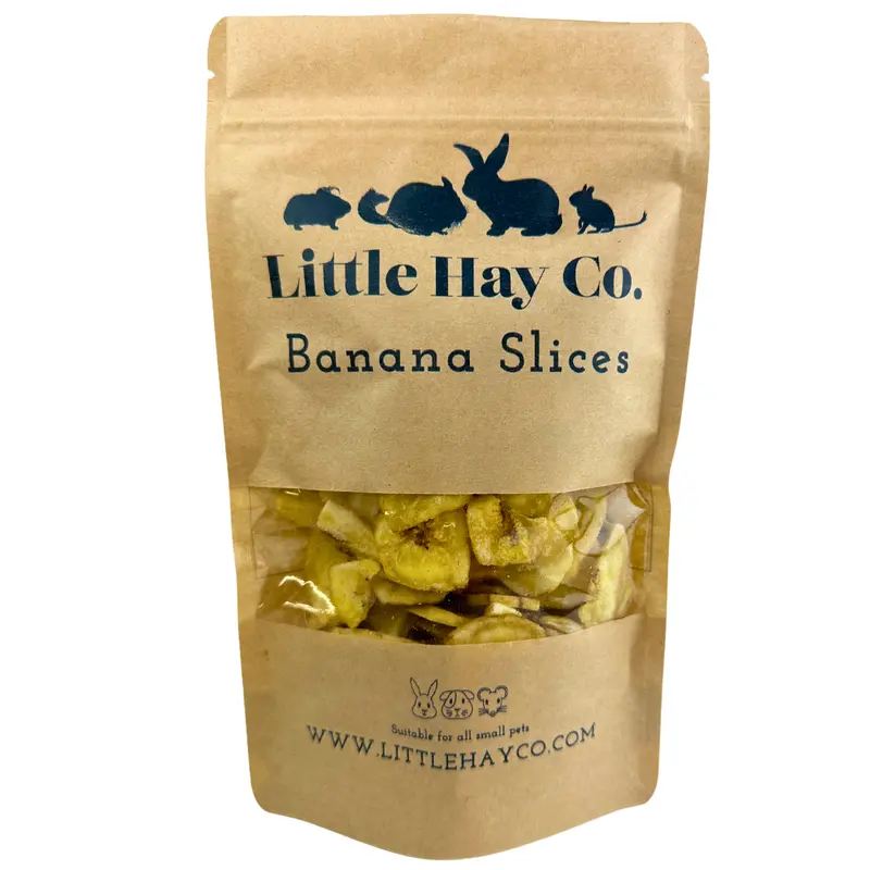 Little Hay Co Banana Slices for Rabbits, Guinea Pigs and small pets 0