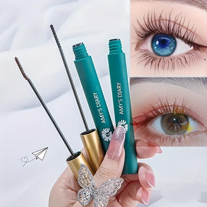 Waterproof Mascara for All Skin Types - Long-Wearing, Lengthening, and Curling - Mixed Color System with Fine Brush Head - Smudge-Proof and Volumizing 2