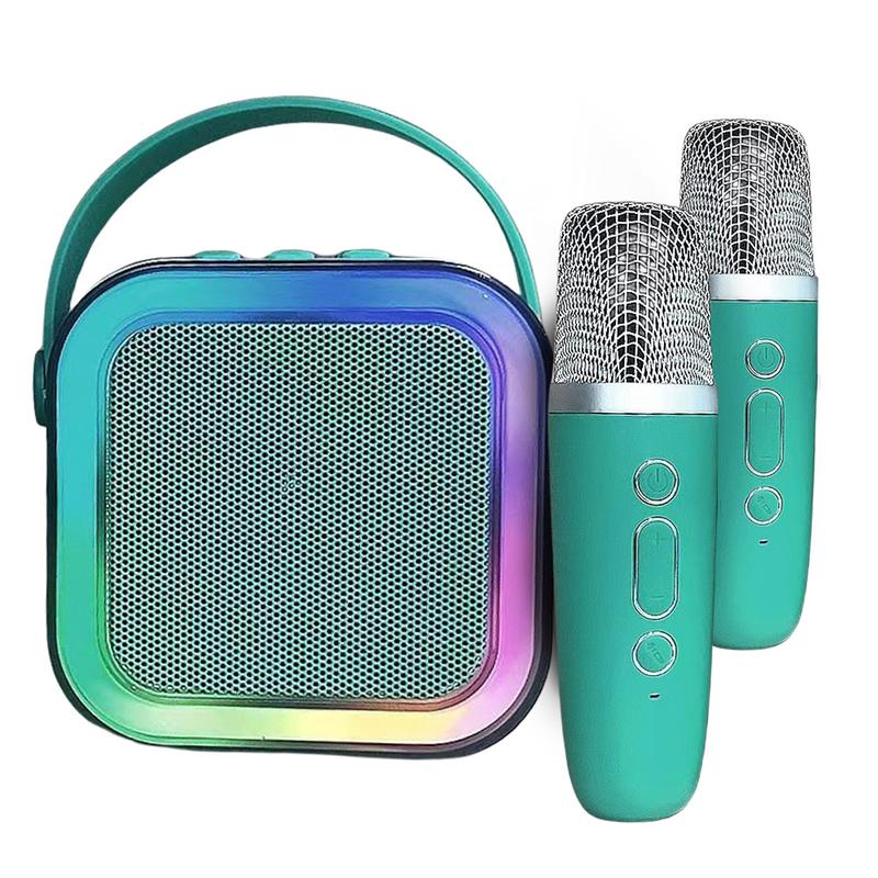 Product Introduction of Karaoke Machine Wireless Bluetooth Karaoke Speaker System RGB Light with 2 Microphones for Home Karaoke Singing Speaker Gift 26