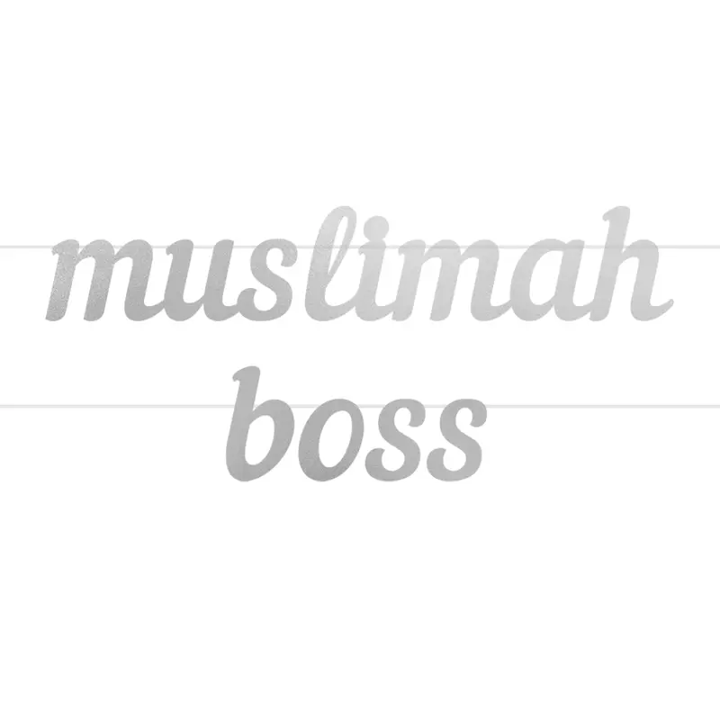 Muslimah Boss Letter Banner 2