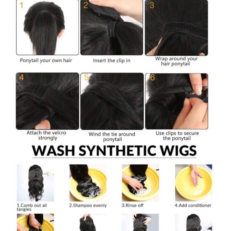 Clip on Ponytail - 24 inches | easy to use | available in multiple lengths blonde blonde 6
