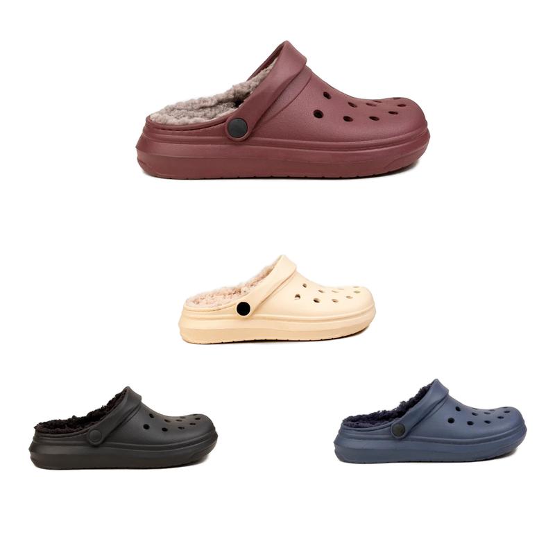 Stay Comfortable in Winter & Autumn with Harriet Fur-Lined Ladies’ Clogs – Ideal for Work, Casual, or At-Home Wear 0