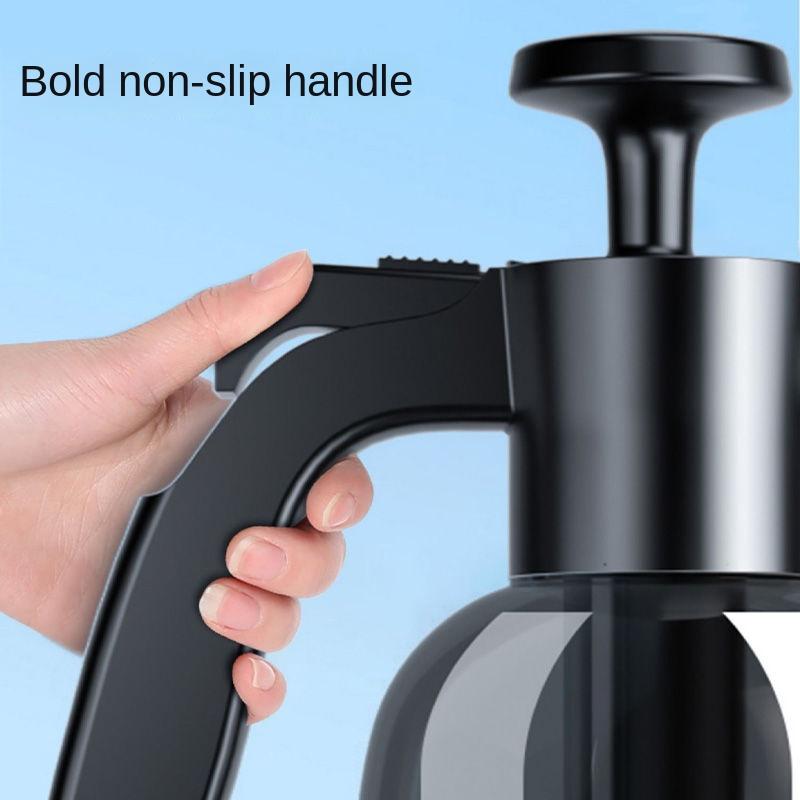 2L Hand Pump Foam Sprayer with 3 Types of Nozzle Hand Pneumatic Foam Cannon Snow Foam Car Wash Spray Bottle Car Window Cleaning 1